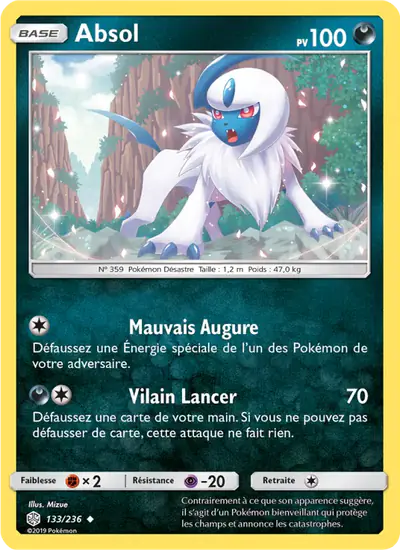 Image de la carte Pokemon Absol 133/236