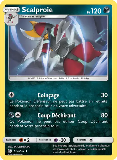 Image de la carte Pokemon Scalproie 135/236