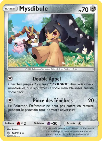 Image de la carte Pokemon Mysdibule 140/236