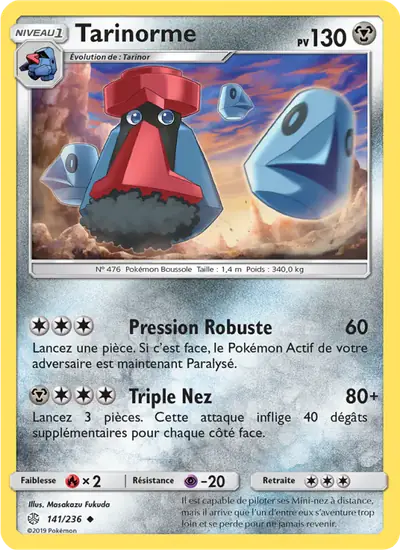 Image de la carte Pokemon Tarinorme 141/236