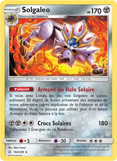 Image de la carte Pokemon Solgaleo 142/236