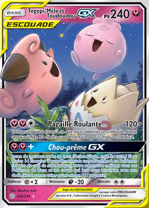 Togepi, M&eacute;lo et Toudoudou GX 143/236