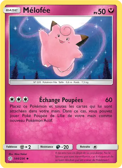 Image de la carte Pokemon Mélofée 144/236