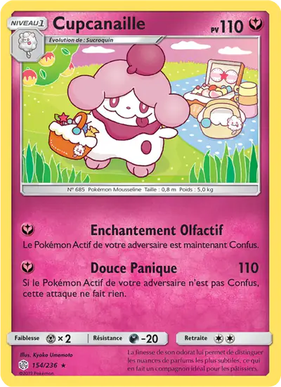Image de la carte Pokemon Cupcanaille 154/236