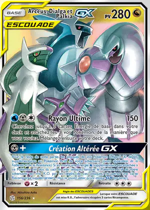 Arceus, Dialga et Palkia GX 156/236