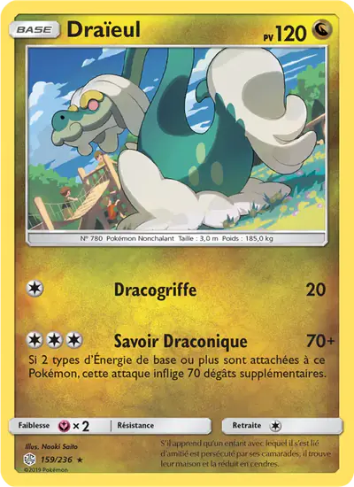 Image de la carte Pokemon Draïeul 159/236