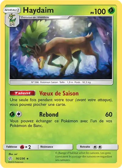 Image de la carte Pokemon Haydaim 16/236