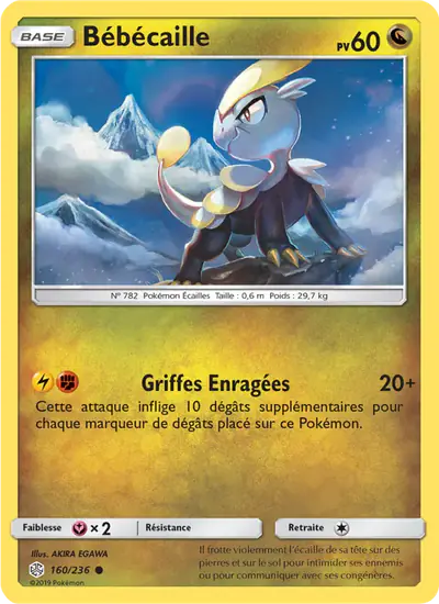 Image de la carte Pokemon Bébécaille 160/236