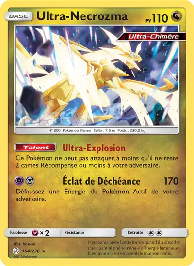 Image de la carte Pokemon Ultra-Necrozma 164/236
