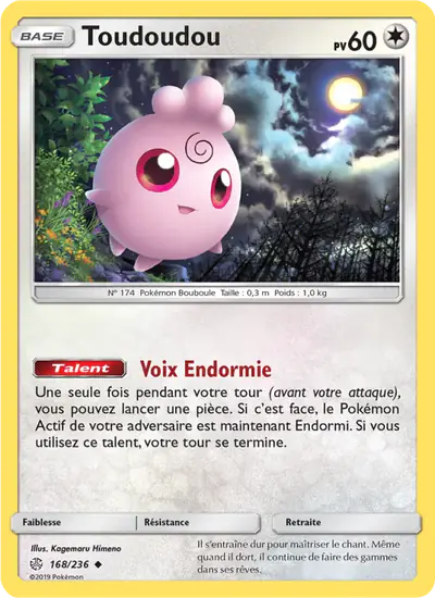 Image de la carte Pokemon Toudoudou 168/236