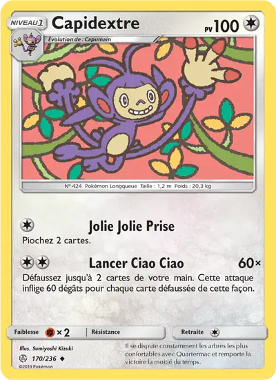 Image de la carte Pokemon Capidextre 170/236