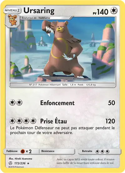 Image de la carte Pokemon Ursaring 172/236