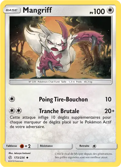 Image de la carte Pokemon Mangriff 173/236