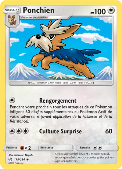 Image de la carte Pokemon Ponchien 175/236