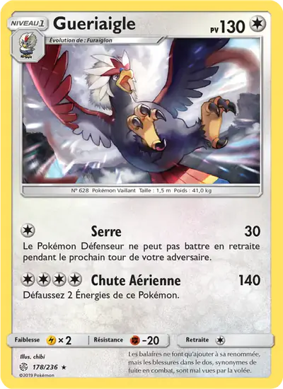 Image de la carte Pokemon Gueriaigle 178/236