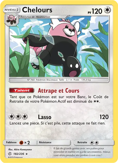 Image de la carte Pokemon Chelours 182/236