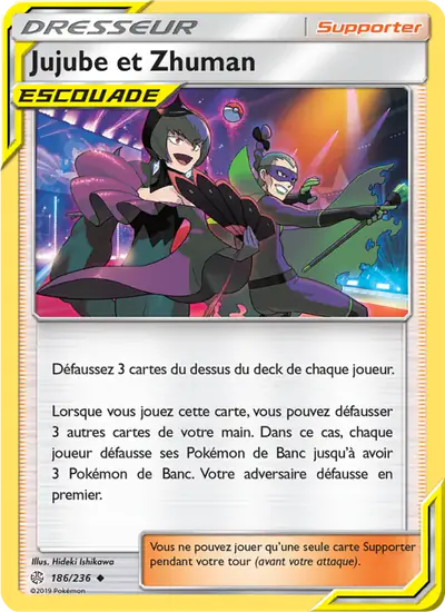 Image de la carte Pokemon Jujube et Zhuman 186/236