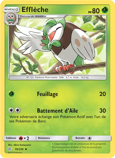Image de la carte Pokemon Efflèche 19/236