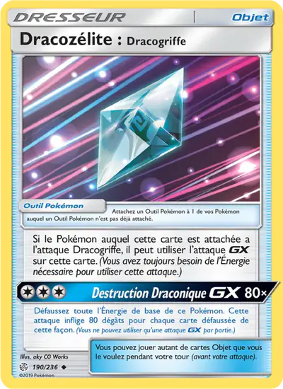 Image de la carte Pokemon Dracozélite : Dracogriffe 190/236