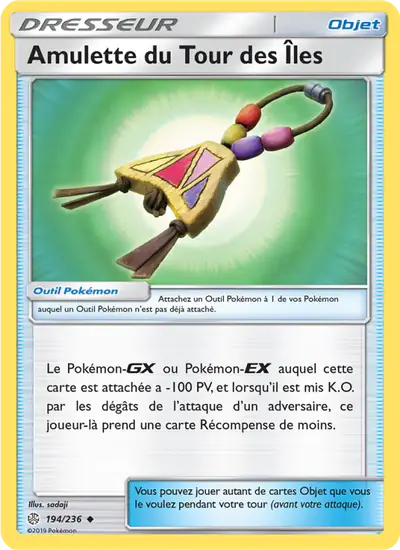 Image de la carte Pokemon Amulette du Tour des Îles 194/236