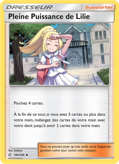Image de la carte Pokemon Pleine Puissance de Lilie 196/236