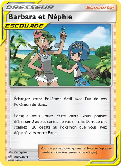 Image de la carte Pokemon Barbara et Néphie 198/236