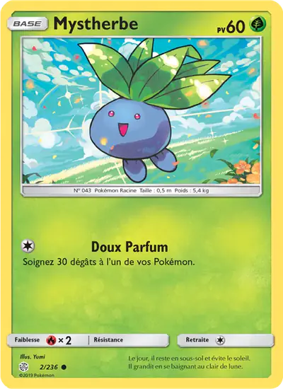 Image de la carte Pokemon Mystherbe 2/236
