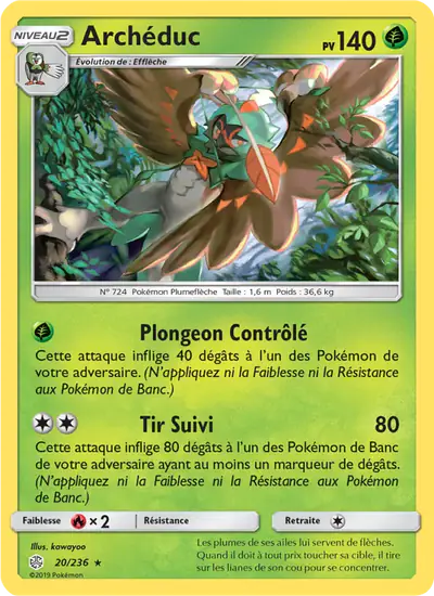Image de la carte Pokemon Archéduc 20/236