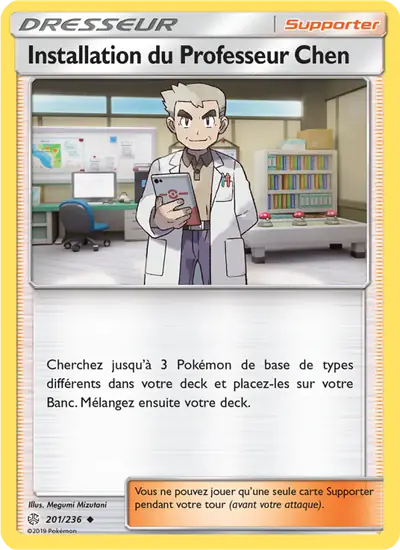 Image de la carte Pokemon Installation du Professeur Chen 201/236