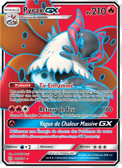 Image de la carte Pokemon Pyrax GX 213/236