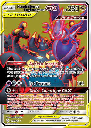 Mandrillon et Engloutyran GX 223/236