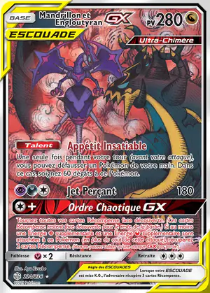 Mandrillon et Engloutyran GX 224/236