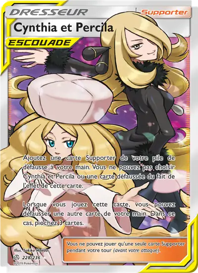 Image de la carte Pokemon Cynthia et Percila 228/236