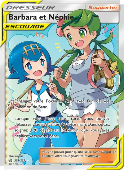 Image de la carte Pokemon Barbara et Néphie 231/236
