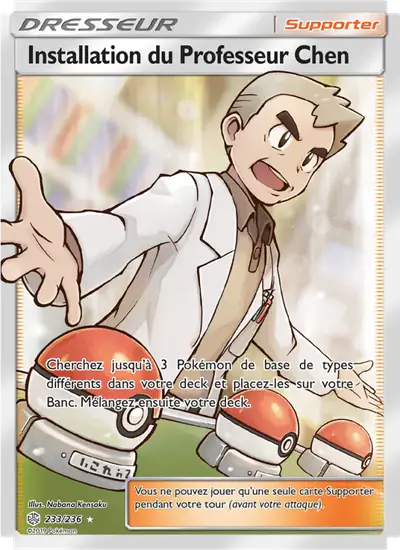 Image de la carte Pokemon Installation du Professeur Chen 233/236