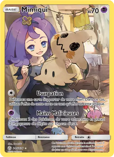 Image de la carte Pokemon Mimiqui 245/236