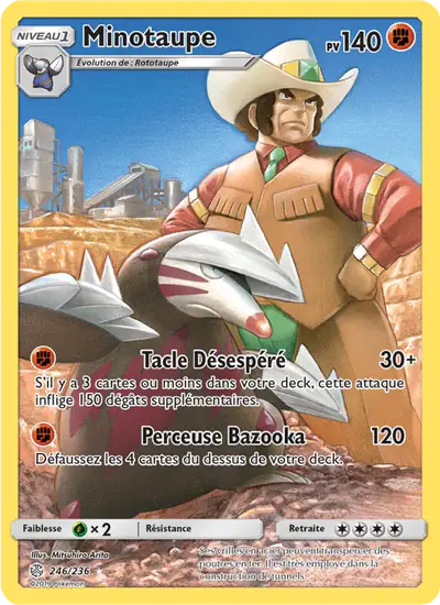 Image de la carte Pokemon Minotaupe 246/236