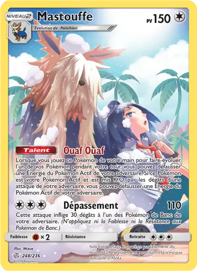 Image de la carte Pokemon Mastouffe 248/236