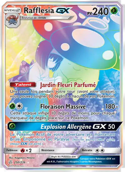 Image de la carte Pokemon Rafflesia GX 250/236