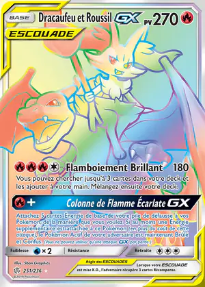 Dracaufeu et Roussil GX 251/236
