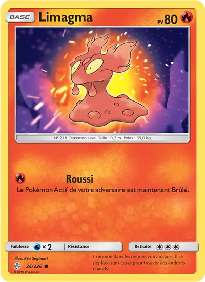 Image de la carte Pokemon Limagma 26/236