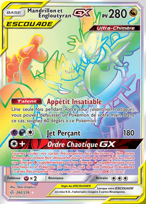 Mandrillon et Engloutyran GX 260/236