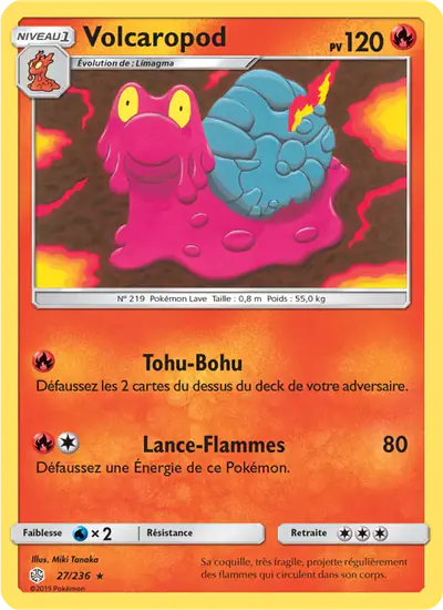 Image de la carte Pokemon Volcaropod 27/236