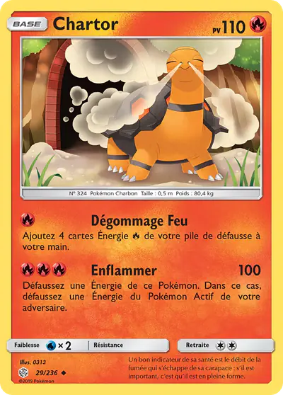 Image de la carte Pokemon Chartor 29/236