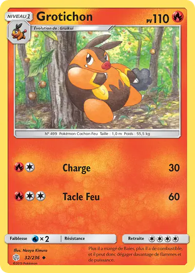 Image de la carte Pokemon Grotichon 32/236