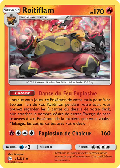 Image de la carte Pokemon Roitiflam 33/236