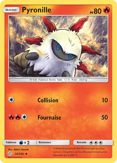 Image de la carte Pokemon Pyronille 34/236