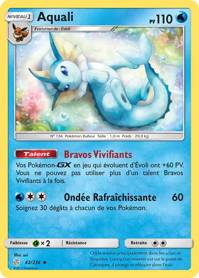 Image de la carte Pokemon Aquali 42/236