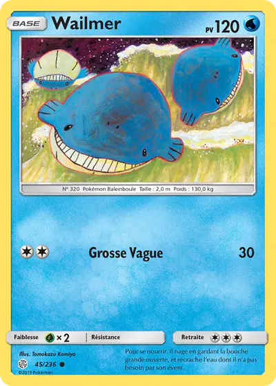 Image de la carte Pokemon Wailmer 45/236