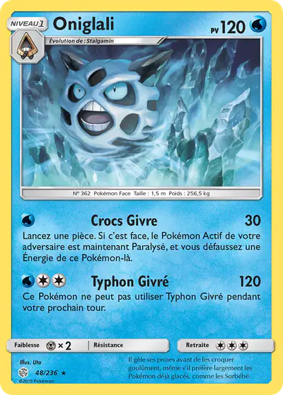 Image de la carte Pokemon Oniglali 48/236